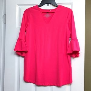 Pink blouse- three quarter sleeve